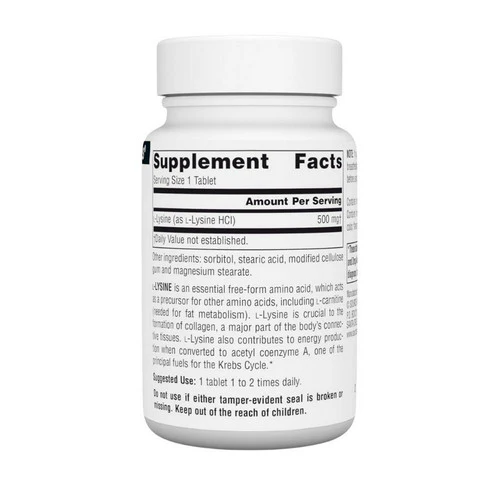 Source Naturals, L-Lysine, 500 MG, 50 Tabs - Image 3