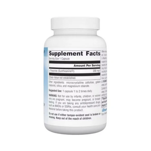 Source Naturals, L-Theanine, 200 mg, 120 caps - Image 2