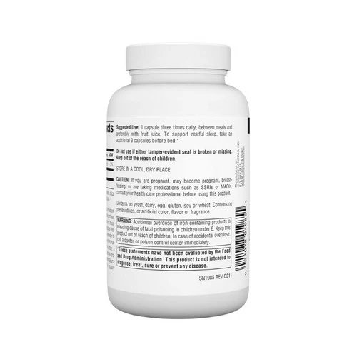 Source Naturals, L-Tryptophan, 500 MG, 120 Caps - Image 3