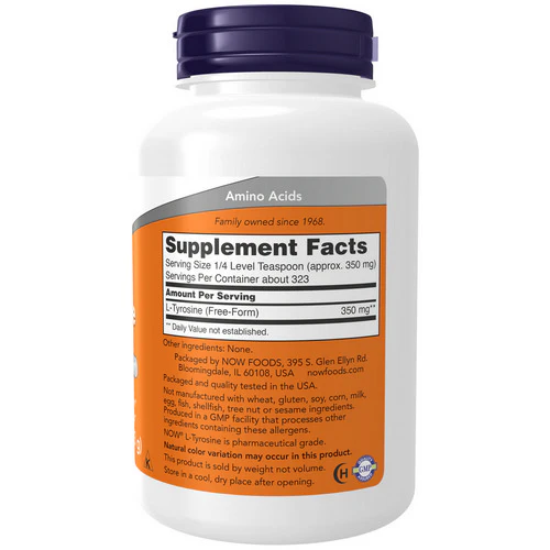 Now Foods, L-Tyrosine Pure Powder, 4 Oz - Image 2