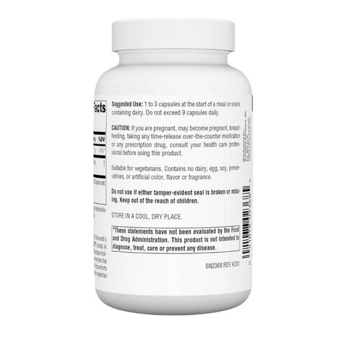 Source Naturals, Lactase Digest, 180 Vcaps - Image 3