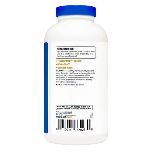 Nutricost, L-Arginine Capsules, 500 Mg, 300 Capsules - Image 2