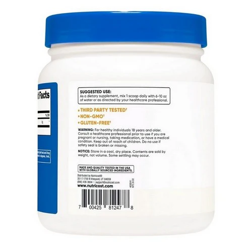 Nutricost, L-Arginine Powder, 500 Grams - Image 2