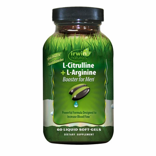 Irwin Naturals, L-Citrulline + L-Arginine, 60 Softgels