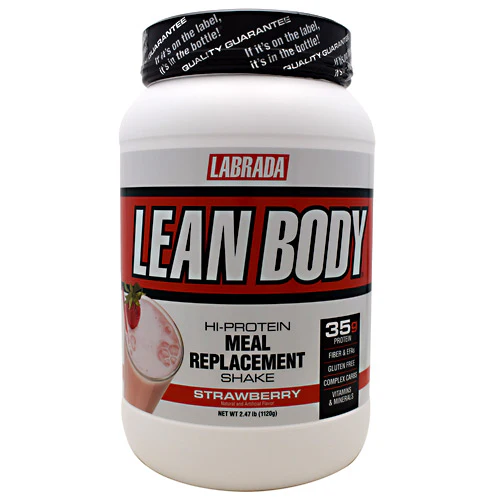 LABRADA NUTRITION, Lean Body Meal Replacement Formula, StrawBerry 2.47 lb