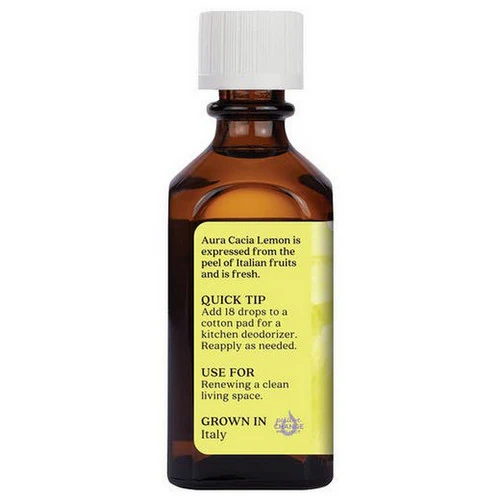 Aura Cacia, Lemon Essential Oil, 2 Oz - Image 2