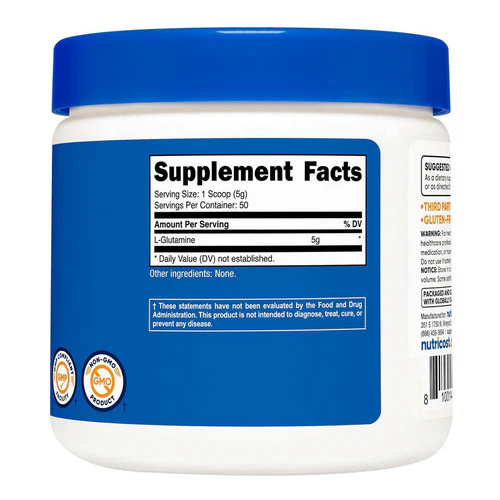 Nutricost, L-Glutamine Powder, 250 Grams - Image 3