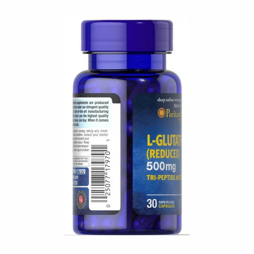 Puritan's Pride, L-Glutathione, 500 mg, 30 Capsules - Image 3