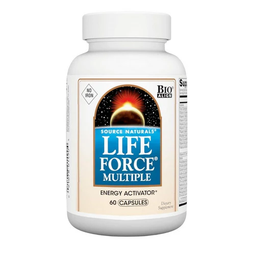 Source Naturals, Life Force No Iron Capsules, 60 Caps (No Iron)