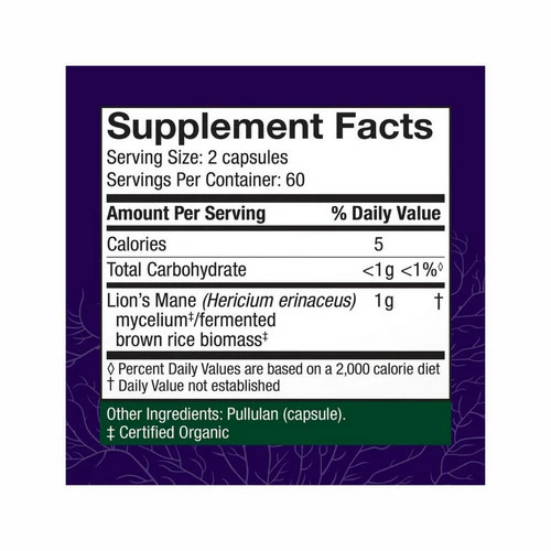 Host Defense, Lion's Mane Capsules, 120 Cap - Image 3