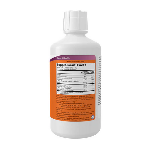 Now Foods, Liquid Glucosamine & Chondroitin with MSM, 32 Oz - Image 2