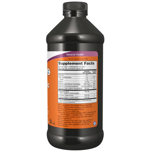 Now Foods, Liquid Hyaluronic Acid, 100 mg, 16 oz - Image 2