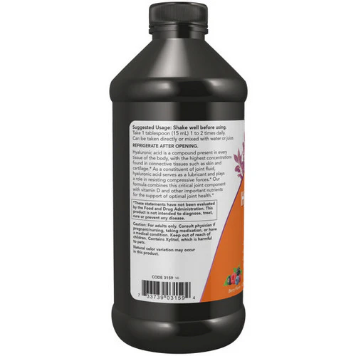 Now Foods, Liquid Hyaluronic Acid, 100 mg, 16 oz - Image 3