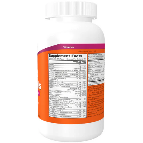 Now Foods, Liquid Multi Gels, 180 Softgels - Image 2
