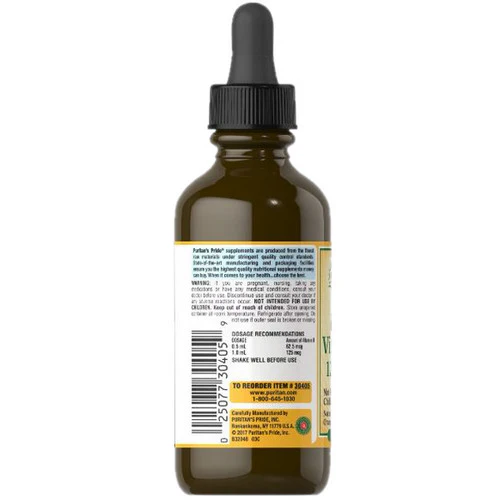 Puritan's Pride, Liquid Vitamin D3 5000 IU, 2 Oz - Image 3