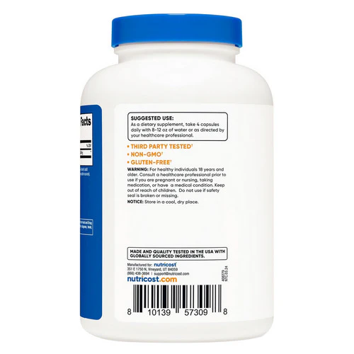 Nutricost, L-Isoleucine Capsules, 500 Mg, 240 Count - Image 2