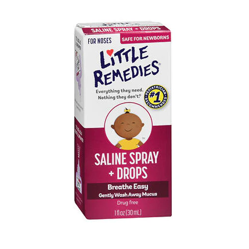 Little Remedies, Little Noses Saline Spray/Drops, 1 oz
