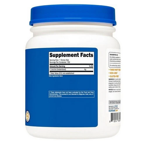 Nutricost, L-Leucine Powder, 500 Grams - Image 3