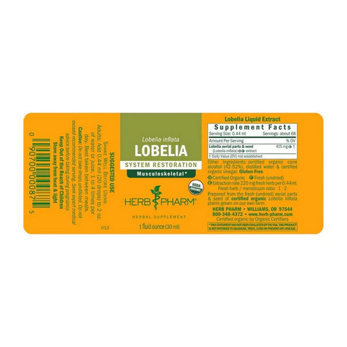 Herb Pharm, Lobelia Extract, 1 Oz - Image 2