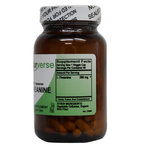 L-Theanine Powder Capsules 90 VegCaps by Naturverse - Image 2