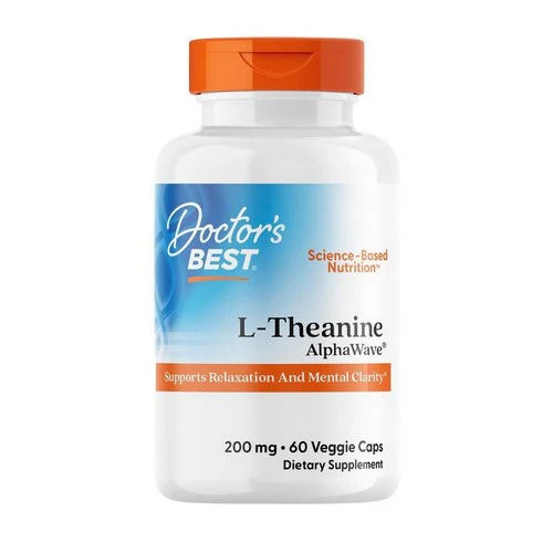 Doctors Best, L-Theanine with AlphaWave, 200 Mg, 60 VegCaps