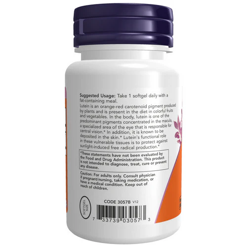 Now Foods, Lutein, 10 mg, 120 Sgels - Image 3