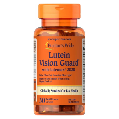 Puritan's Pride, Lutein Blue Light Vision Guard with Lutemax & Zinc, 30 Softgels