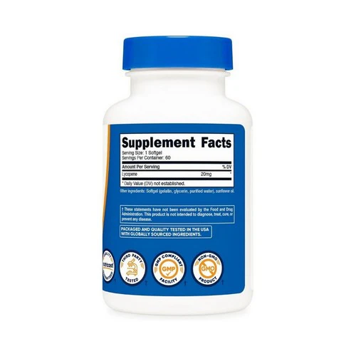 Nutricost, Lycopene Softgels, 20 Mg, 60 Count - Image 2