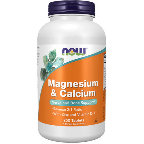 Now Foods, Magnesium & Calcium, 250 Tabs