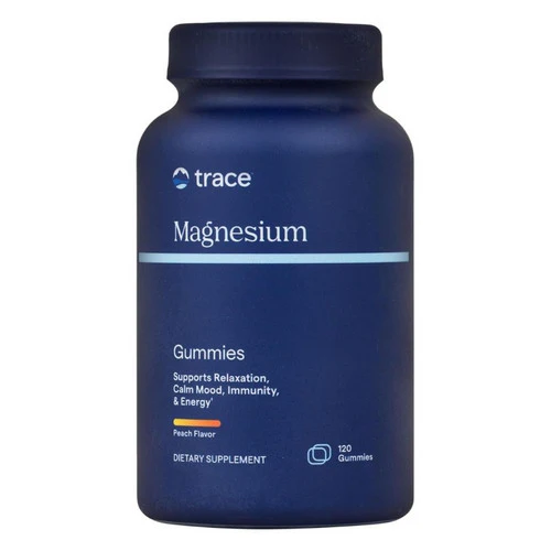 Trace Minerals, Magnesium Gummies Peach Flavor, 336 mg, 120 Count