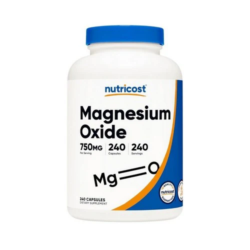 Nutricost, Magnesium Oxide Capsules, 750 Mg, 240 Count