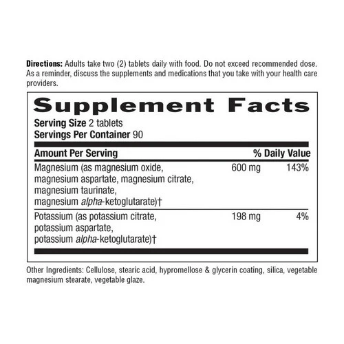 Country Life, Magnesium - Potassium Aspartate Target-Mins, 180 Tabs - Image 2