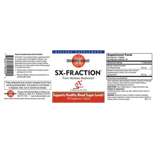 Maitake Mushroom Wisdom, Maitake SX-Fraction, SX-FRACTION, 90 CT - Image 2