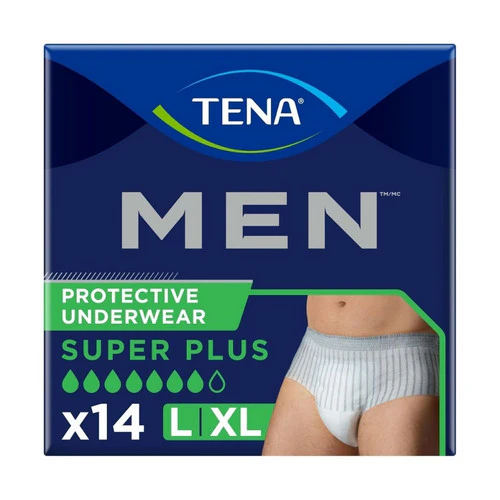 Tena, Male Adult Absorbent Underwear TENA Men Super Plus Pull On with Tear Away Seams X-Large Disposable, Count of 14