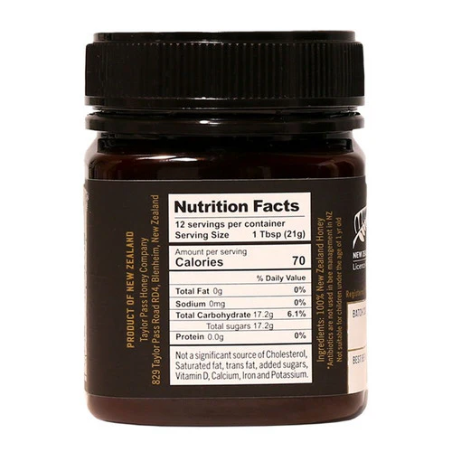 Taylor Pass, Manuka Honey MGO 50+, 250 Grams(Case Of 6) - Image 3