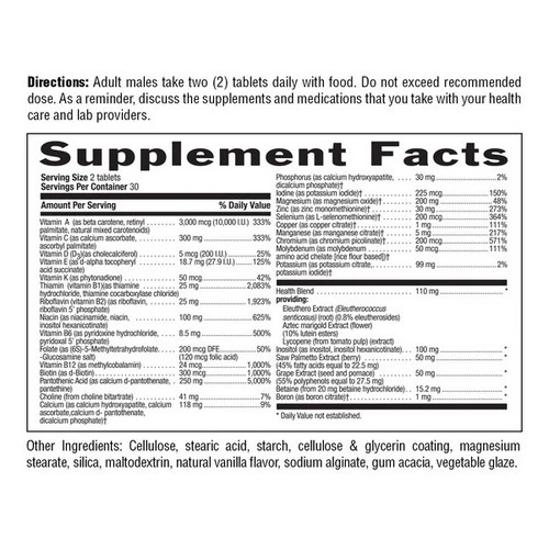 Country Life, Max For Men Maxi-Sorb Rapid Release The Maximized Masculine Formulation, 60 Tabs - Image 3