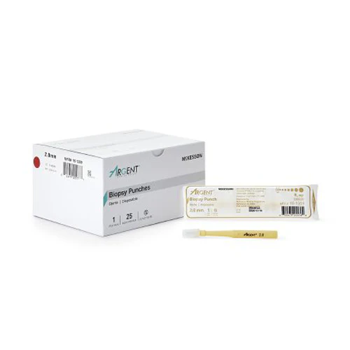 McKesson, Argent Disposable Biopsy Punches 2.0 mm, Box Of 25