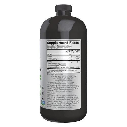 Now Foods, MCT Oil Liquid, 32 Fl Oz - Image 2