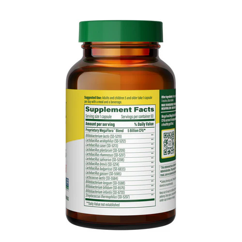 MegaFood, MegaFlora Kids Probiotic, 60 Caps - Image 3