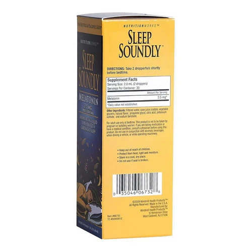 Sleep Soundly, Melatonin, 60 ml - Image 2