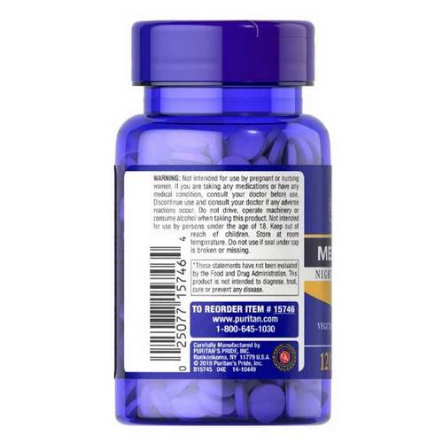 Puritan's Pride, Melatonin, 5 mg, 120 Tablets - Image 3