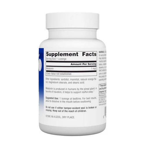 Source Naturals, Melatonin, 1 mg, Sublingual Orange 200 Tabs - Image 2