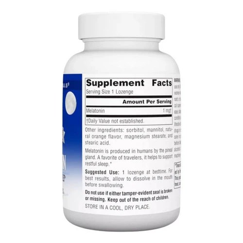 Source Naturals, Melatonin, 1 mg, Sublingual Orange 300 Tabs - Image 2
