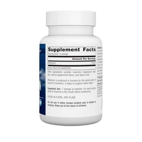 Source Naturals, Melatonin, 2.5 mg, Sublingual Peppermint 200 Tabs - Image 2