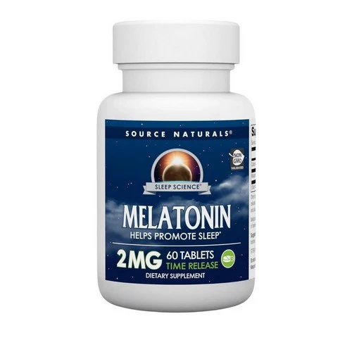 Source Naturals, Melatonin, 2 MG, Timed Release 60 Tabs
