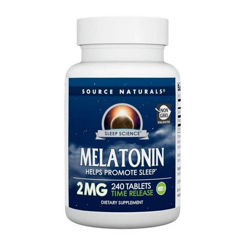 Source Naturals, Melatonin, 2 MG, Timed Release 240 Tabs