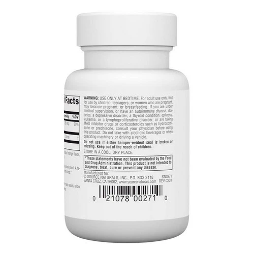 Source Naturals, Melatonin, 2.5 mg, Sublingual Orange 60 Tabs - Image 3
