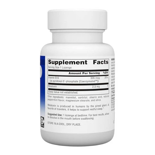 Source Naturals, Melatonin, 2.5 mg, Sublingual Peppermint 120 Tabs - Image 2