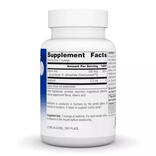 Source Naturals, Melatonin, 2.5 mg, Sublingual Peppermint 240 Tabs - Image 2