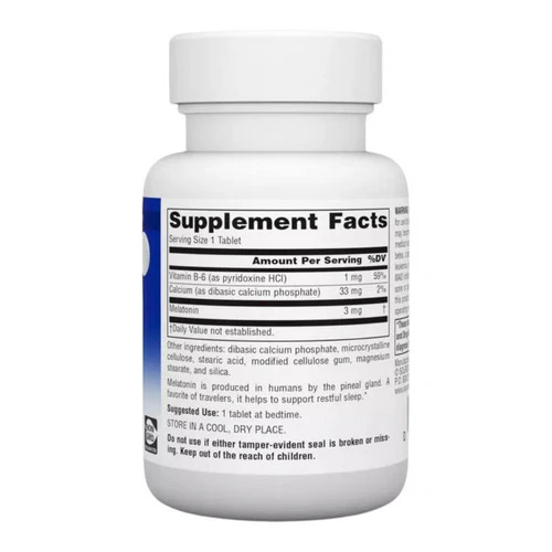 Source Naturals, Melatonin, 3 mg, 60 Tabs - Image 2